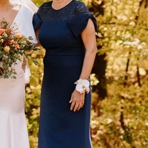 JS Collections Blue Mermaid Gown